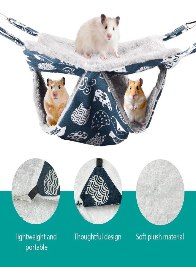 Plexaris Rat Hammock, 2-Layer Small Pet Hanging Bed for Chinchilla Cage, Hamster House, Guinea Pig House, Comfortable Sleeping Bed for Rodent Pets, Travel and Seasonal Use - Image 3